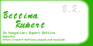 bettina rupert business card